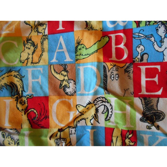 Dr. Seuss ABC Alphabet Baby Changing Pad Cover By Trend Lab Nursery Infant Y2K V - Picture 2 of 4